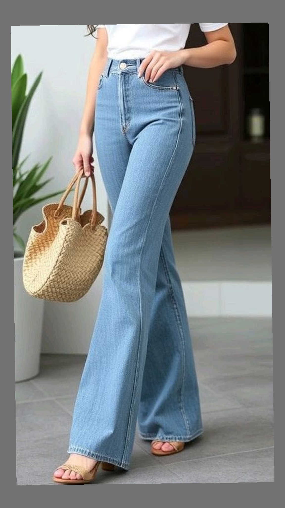 High-Waist Skinny Jeans
